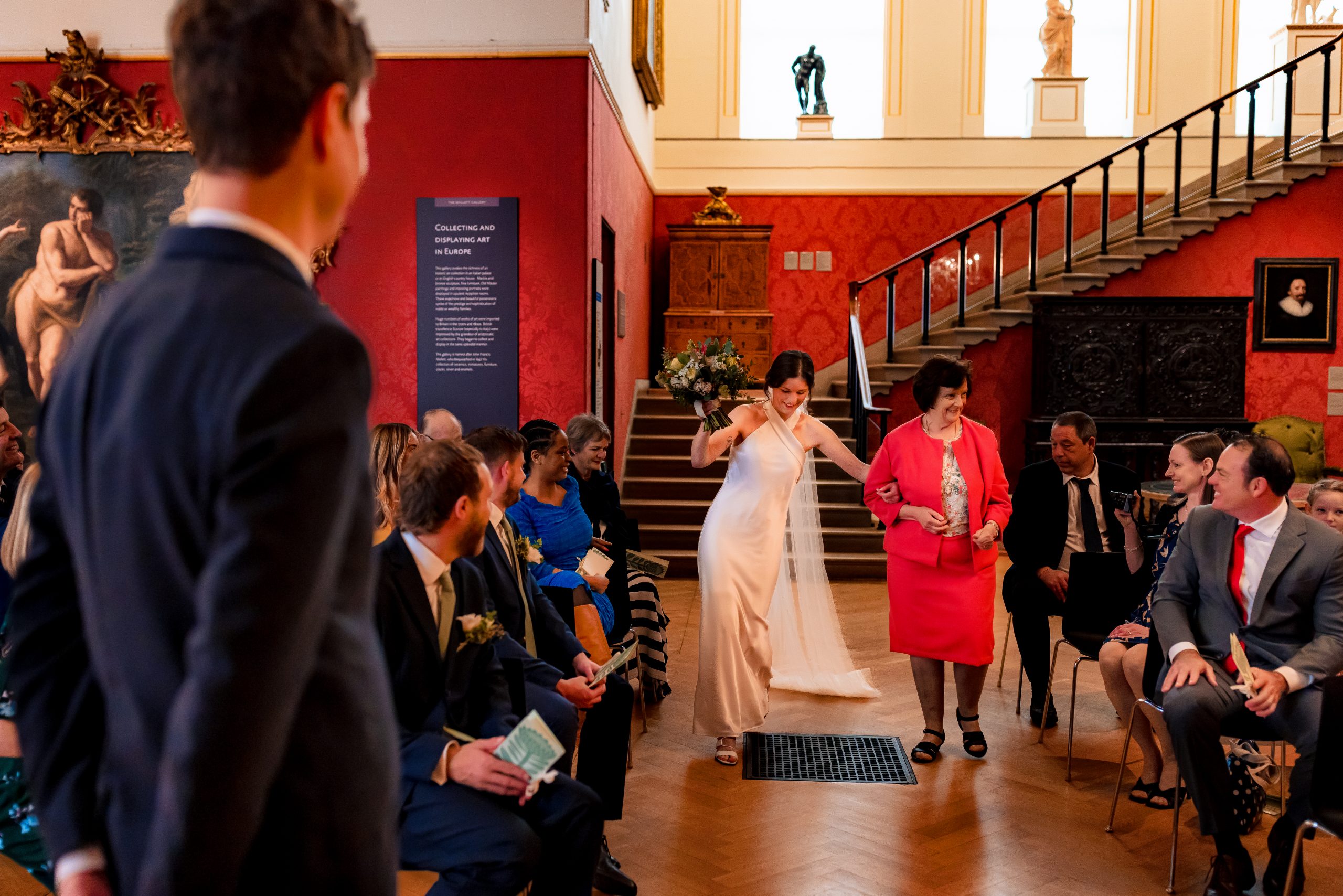 Ashmolean Wedding Photography 193 Guests arriving at the church
