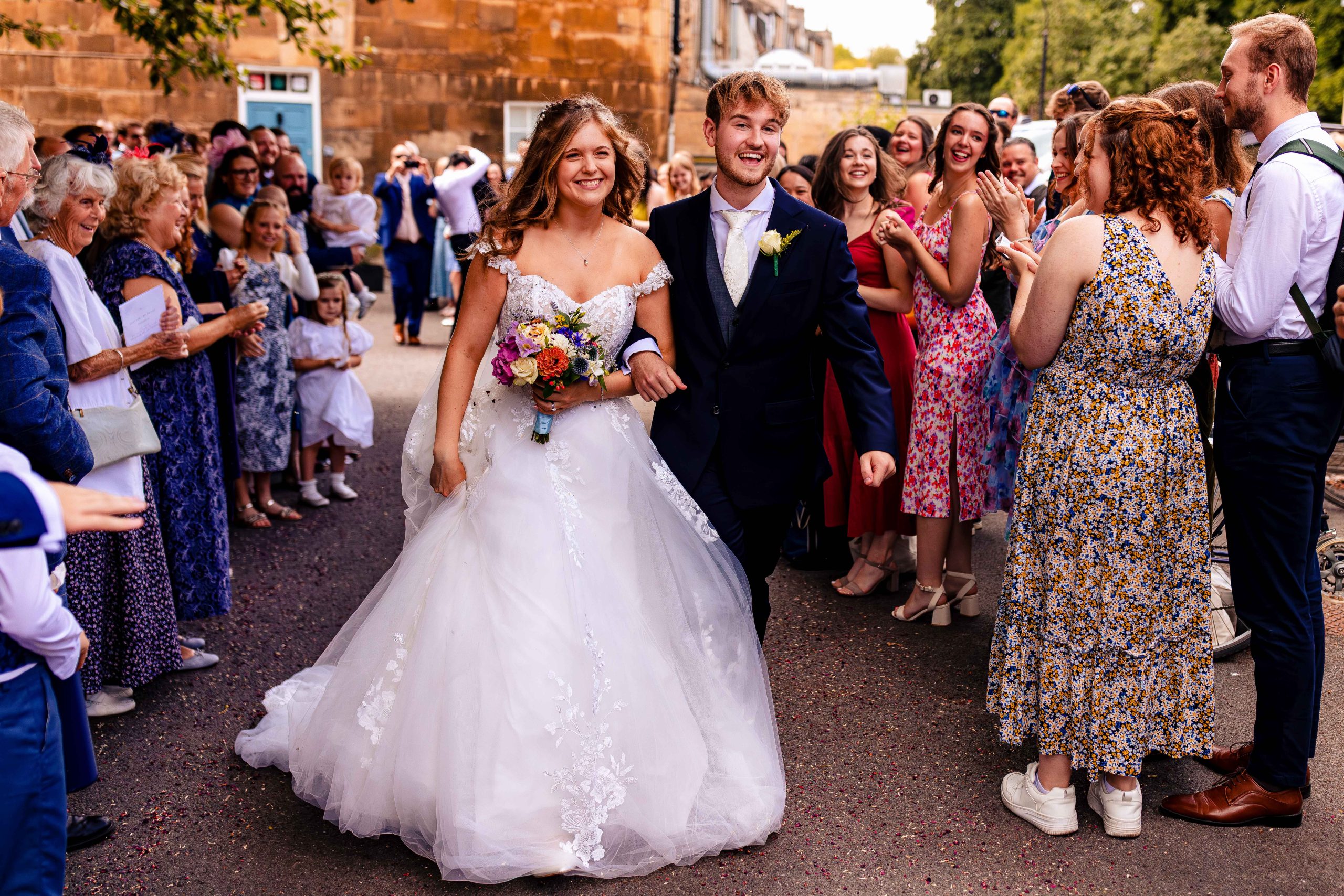 Bath wedding photographer capturing ceremony at Widcombe Baptist Church