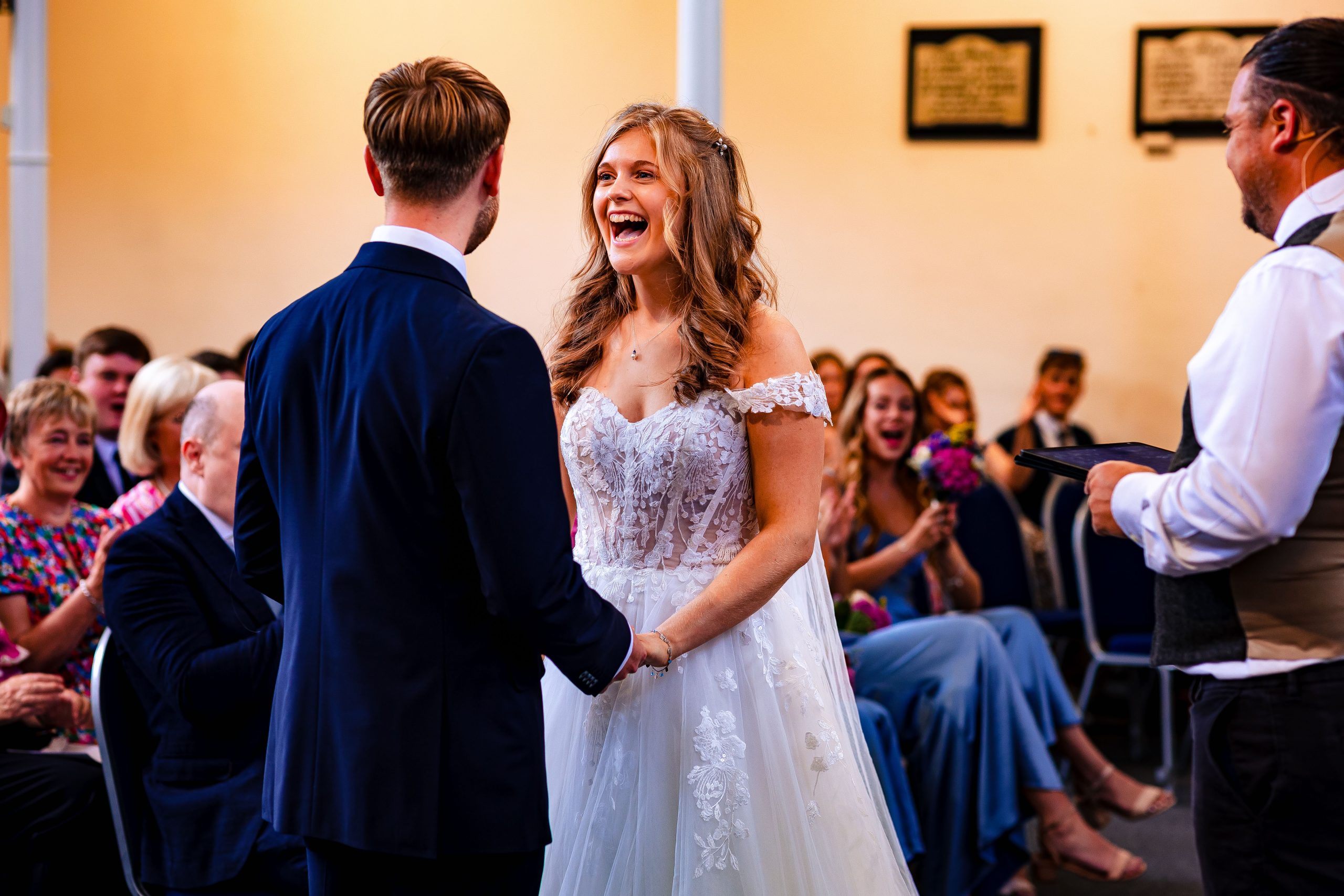 Bath wedding photographer capturing ceremony at Widcombe Baptist Church