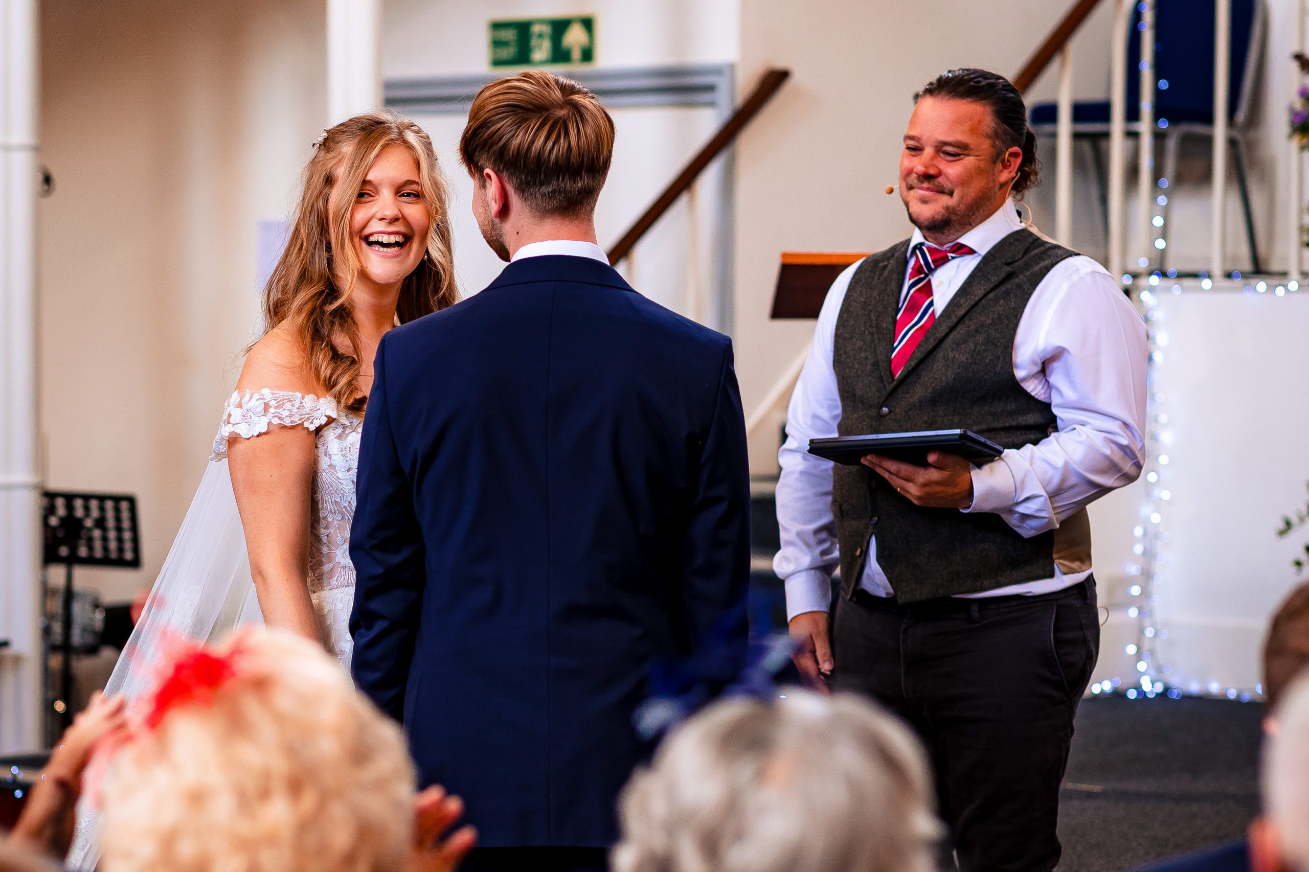 Bath wedding photographer capturing ceremony at Widcombe Baptist Church