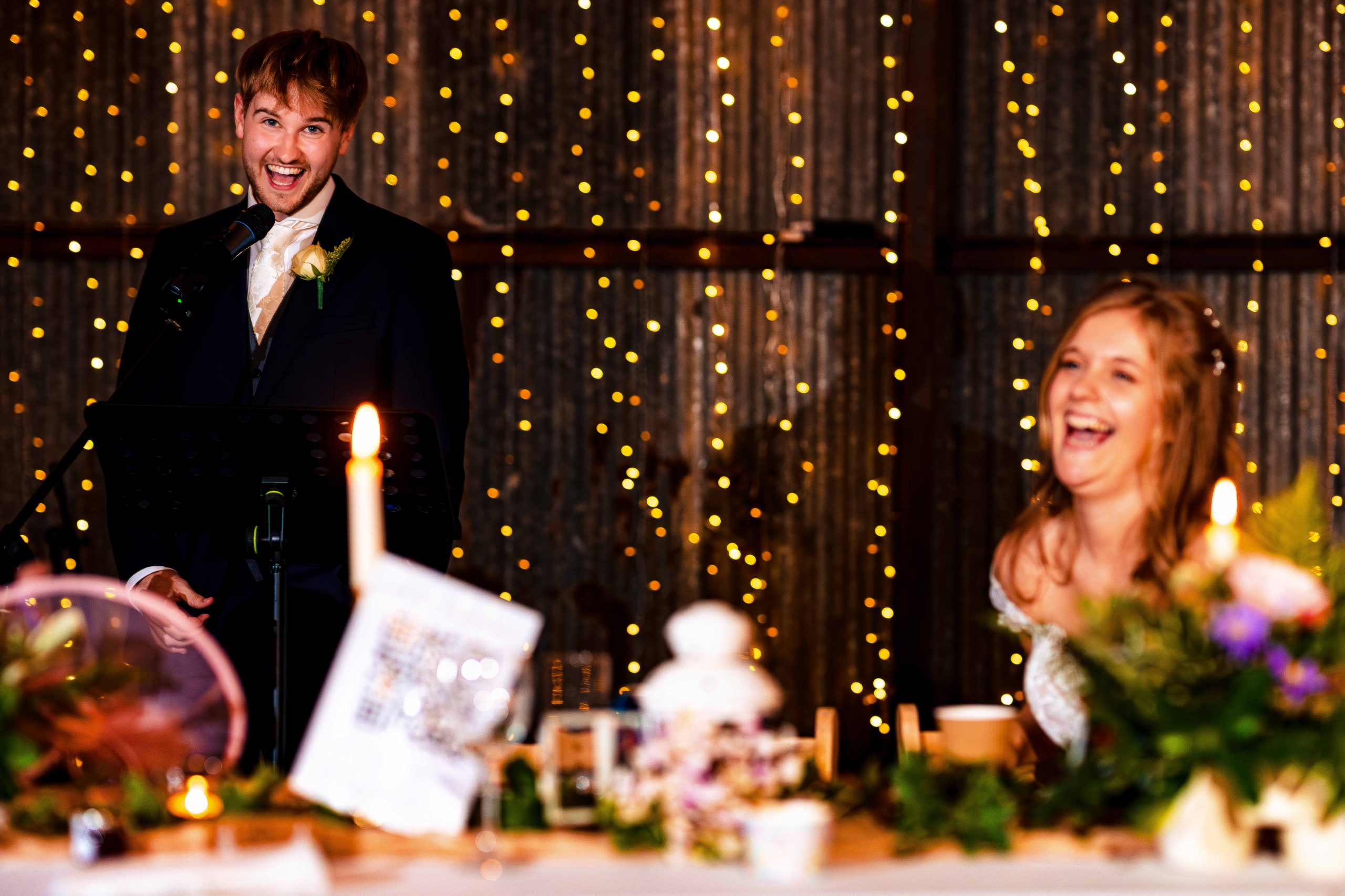 Guests arriving at the church