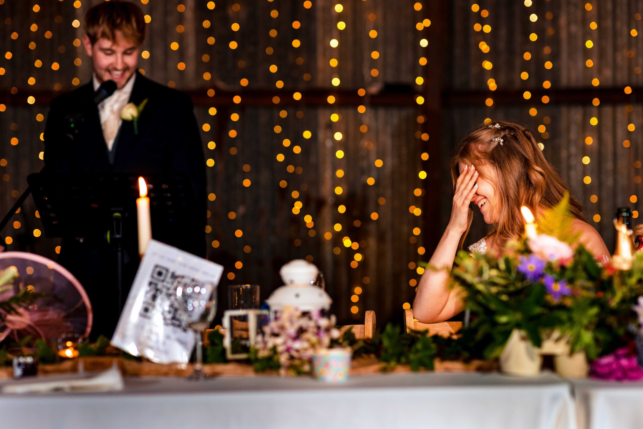 Guests arriving at the church